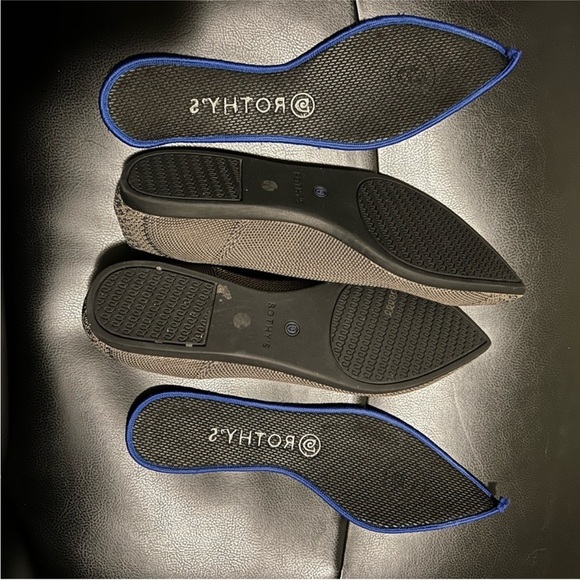 Rothy's The Point Walnut Python Rare Women’s Size 9 - Picture 6 of 7